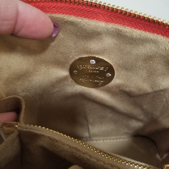 NWT 🇮🇹 Pratesi Firenze Handcrafted Italian Red Leather Crossbody Bag 🔥 - Picture 10 of 15